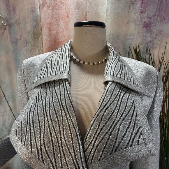 VTG📌 She's Line Exquisite Formal -Mother Bride/ Groom -Evening Skirt Suit - Picture 4 of 16